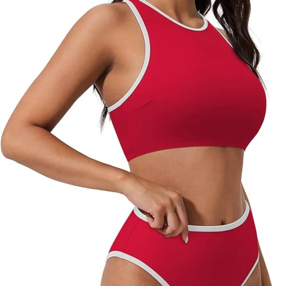 SUUKSESS Women High Waisted Bikini Sets